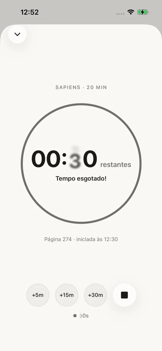 Estendendo uma sessão de leitura em andamento