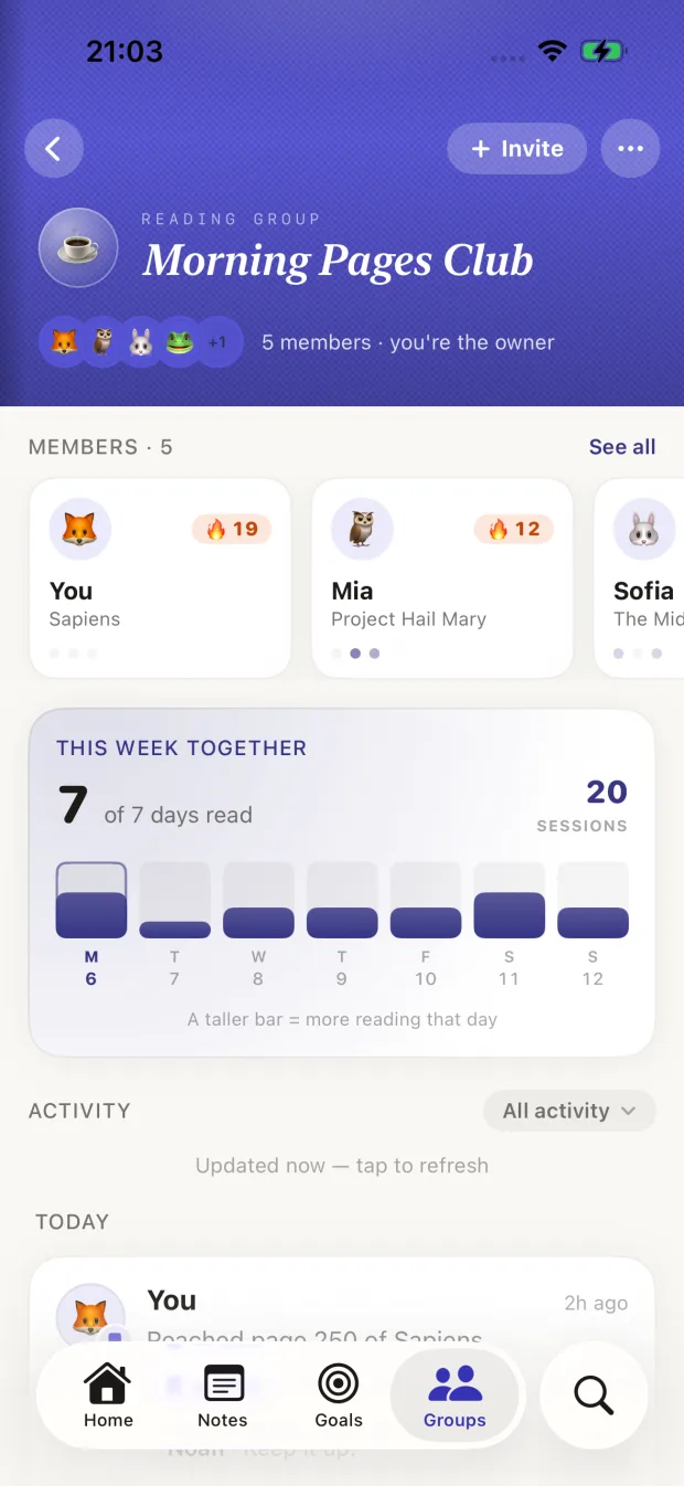A semana, juntos