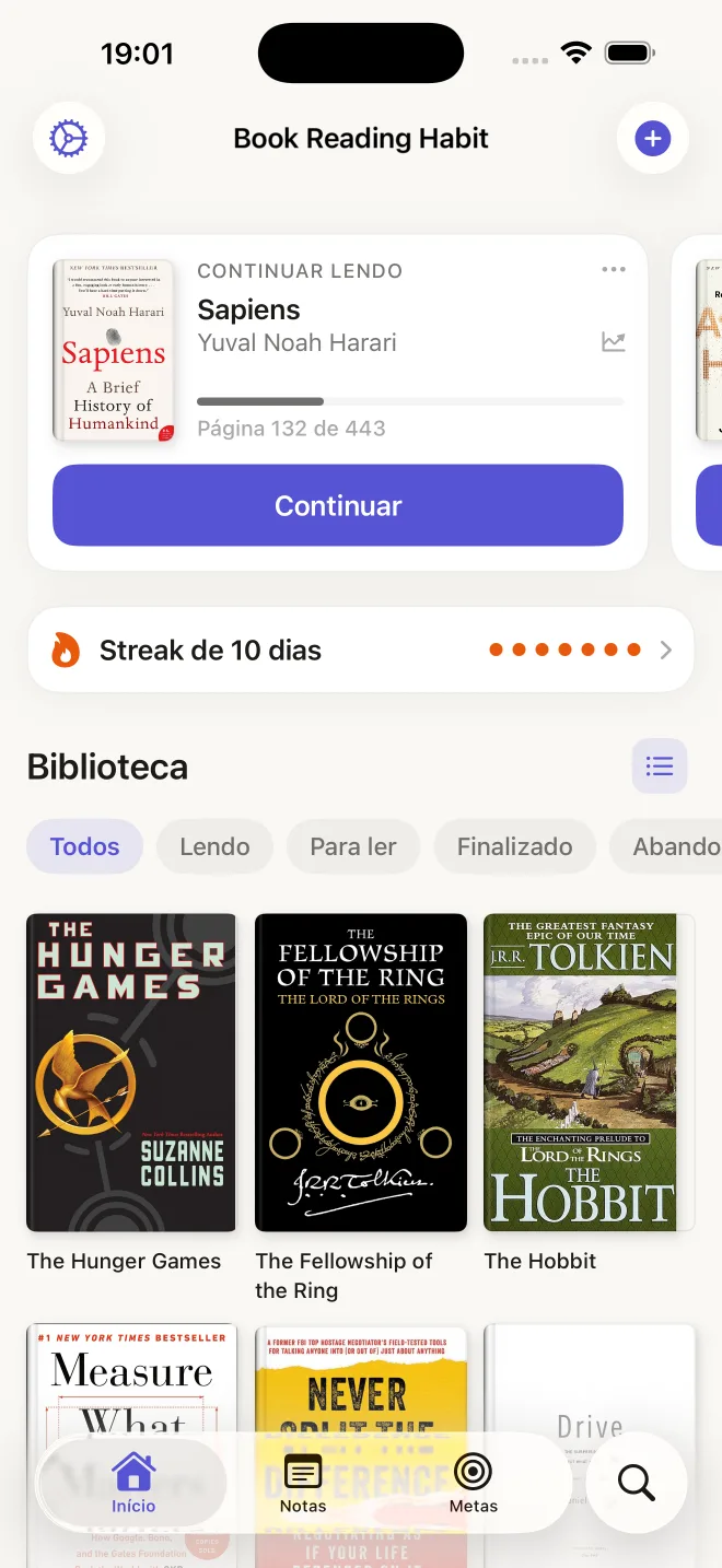 Sua biblioteca